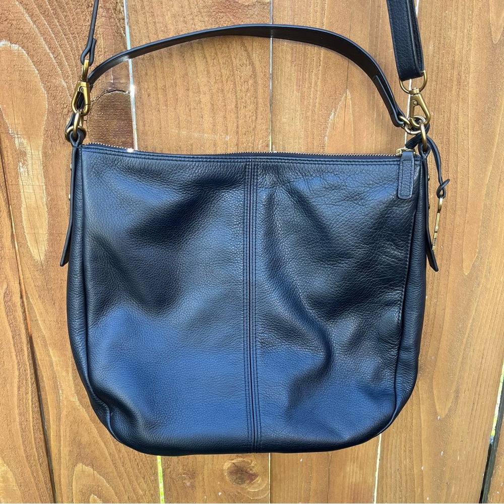 Fossil Women's Jolie Leather Crossbody Purse Handbag Black